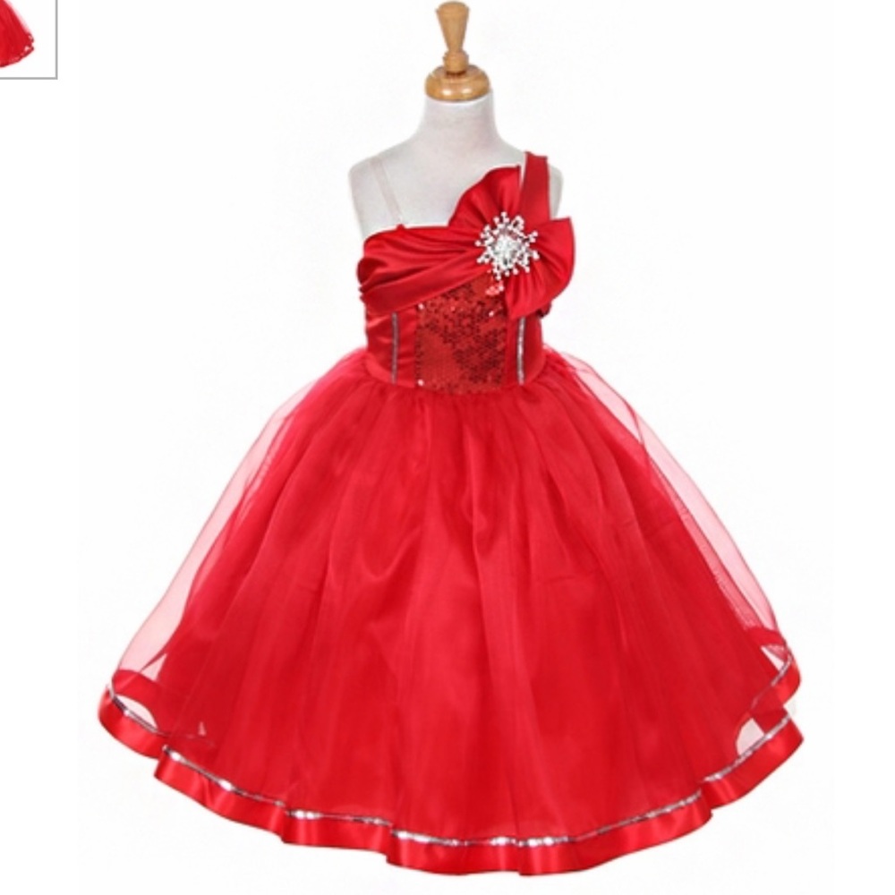 Sparkle red dress Christmas dress