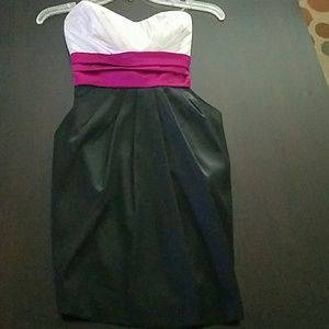 Strapless cocktail dress