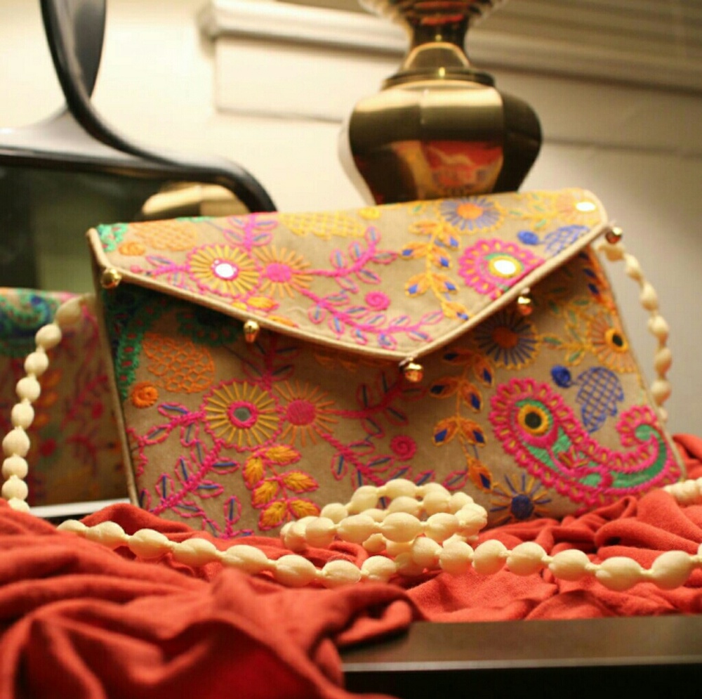 New Banjara Indian Boho Colourful Bag With Strap