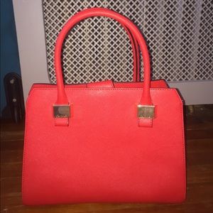 Red Calvin Klein purse