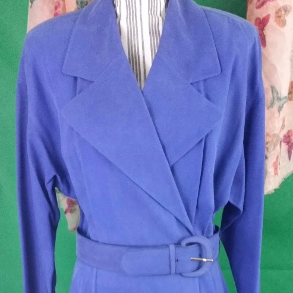 NWT HEAVY SILK  Allard/Tracy PERIWINKLE Sz10 GOWN