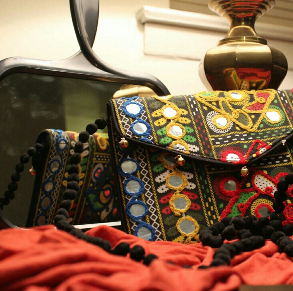 New Banjara Indian Boho Colourful Bag With Strap