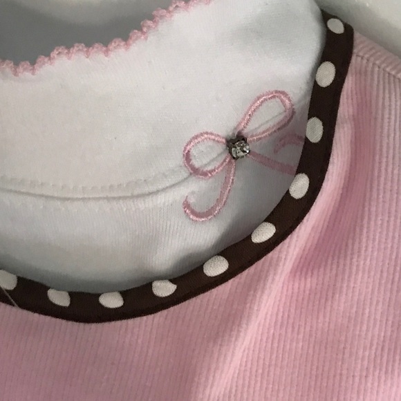 RARE EDITIONS Pink/Brown Corduroy Jumper Dress - Picture 3 of 5