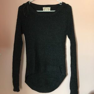High-low sweater