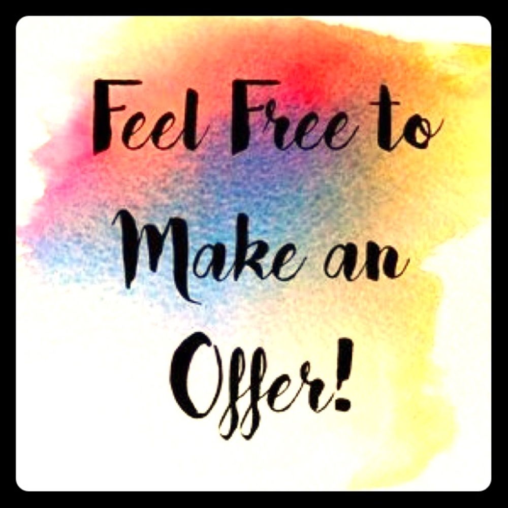 Reasonable offers welcome