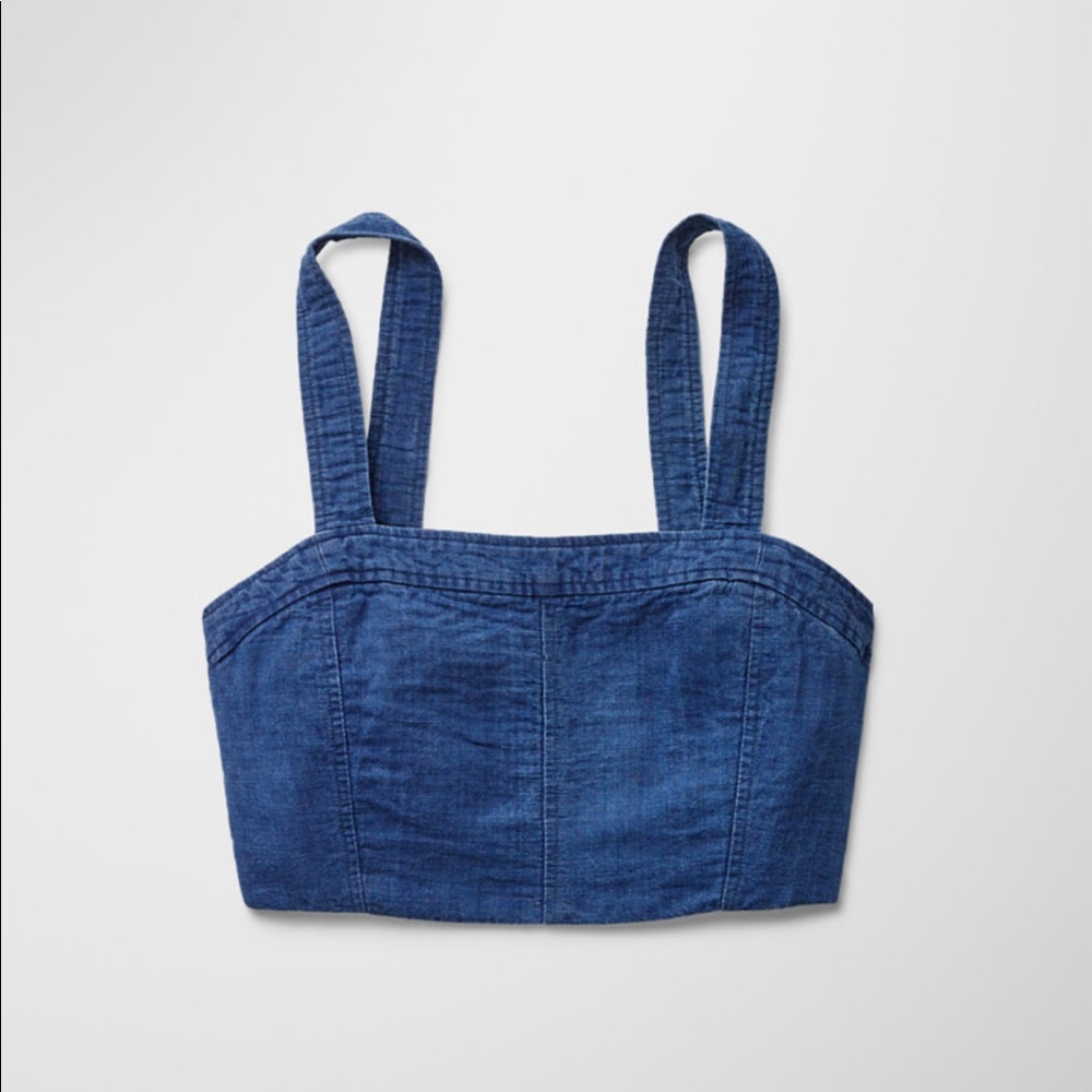 🆕 Aritzia jean-look top BNWT