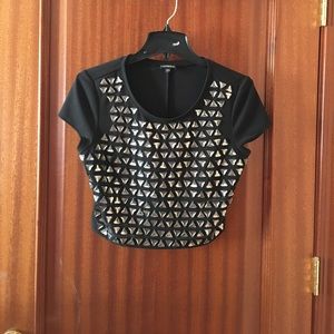 EXPRESS black crop top