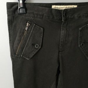 French Connection Army Moto Skin Tight Denim