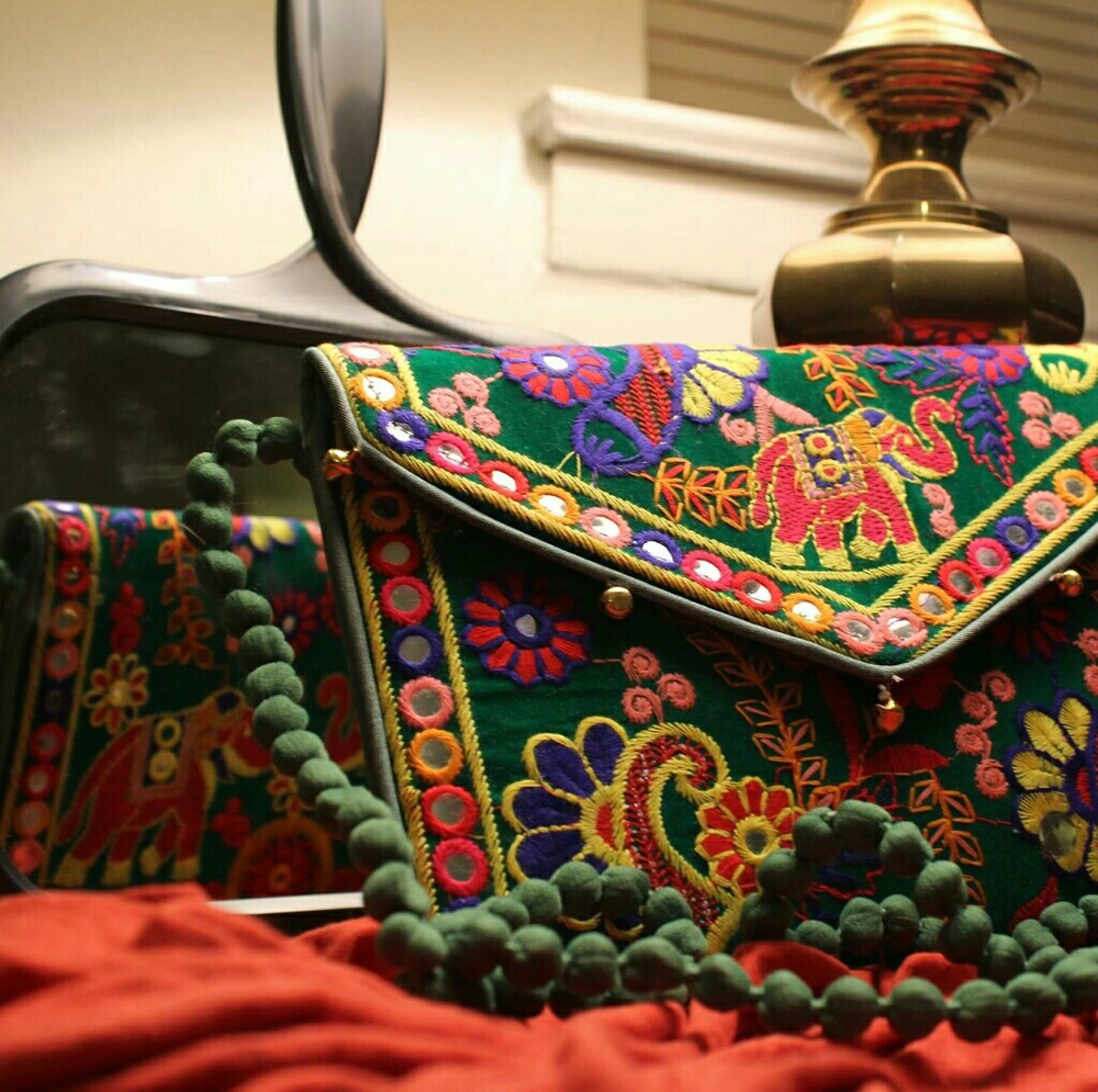 New Banjara Indian Boho Colourful Bag With Strap