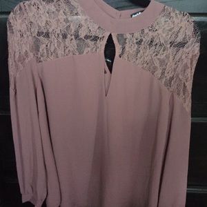 Lace long sleeve blouse
