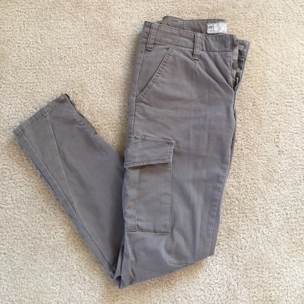 Free People Skinny Zipper Cargo