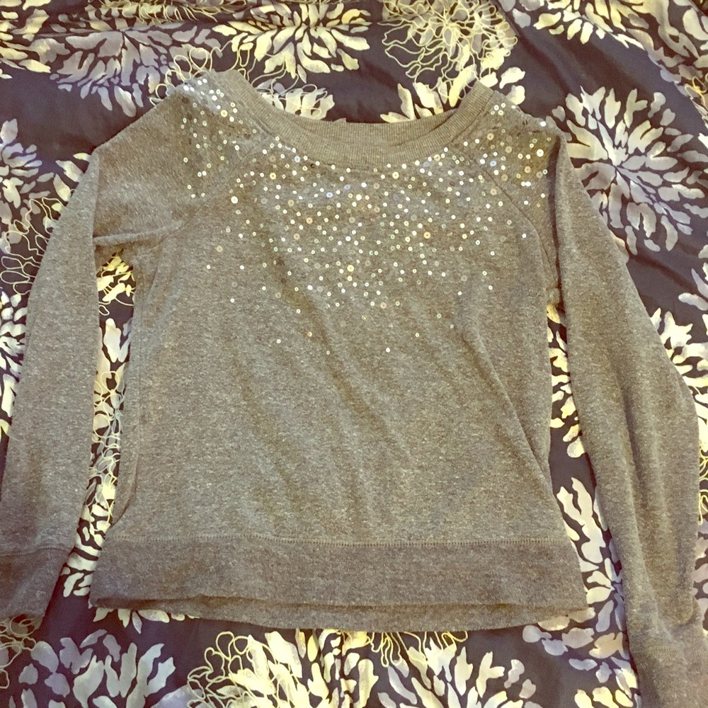 American eagle grey sweater