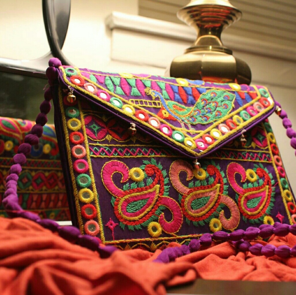 New Banjara Indian Boho Colourful Bag With Strap