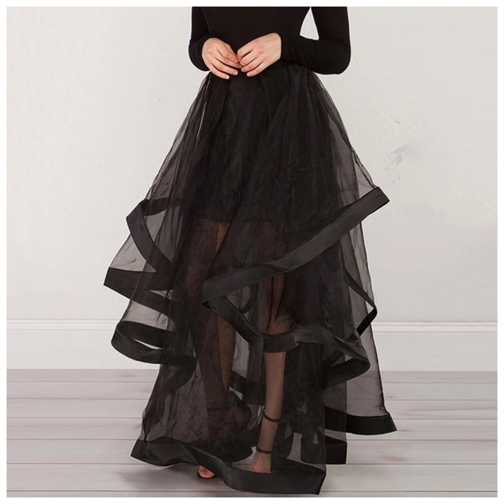 ‼️LAST ONE Tulle Organza Layered Ruffle Skirt - Picture 3 of 6