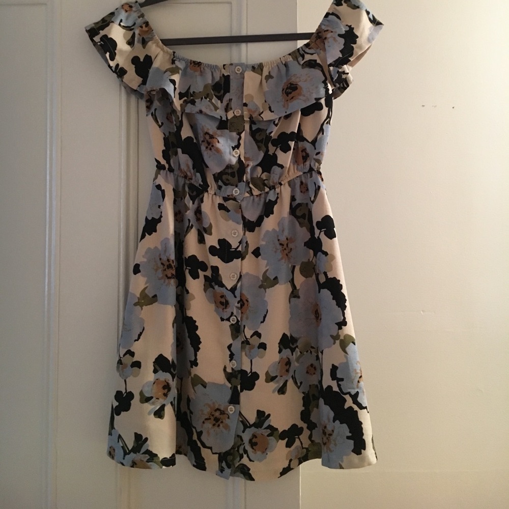 Off shoulder floral dress