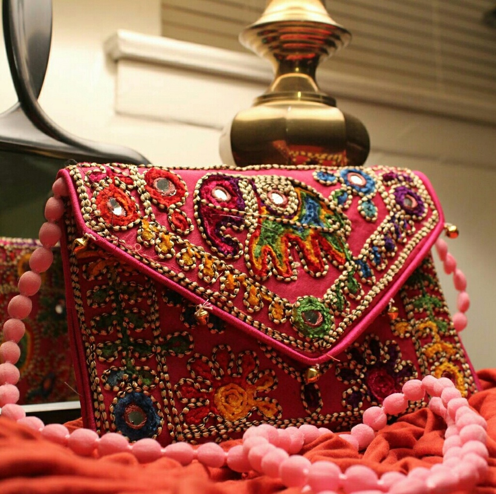 New Banjara Indian Boho Colourful Bag With Strap