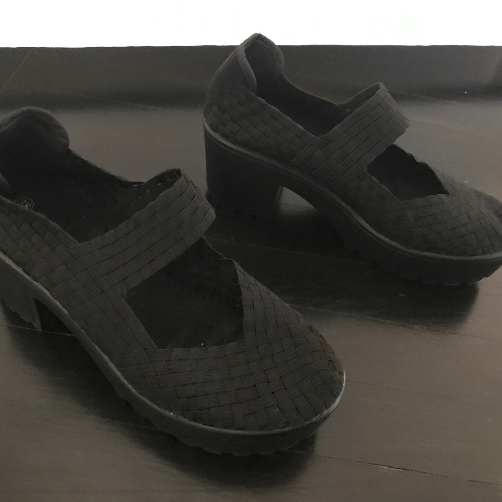 SOLD BM bernie mev. Woven Black Shoes