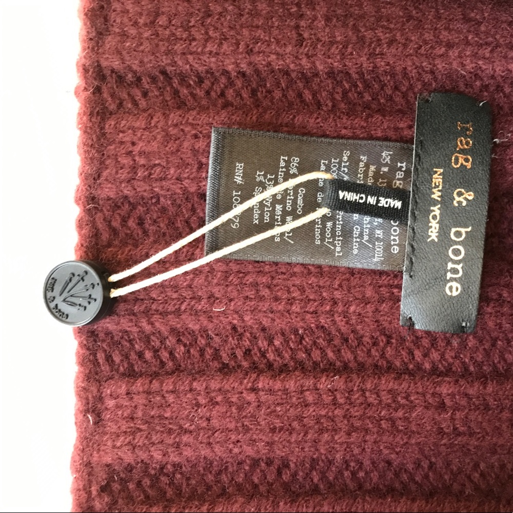 ๐ฅLAST ONE!!!! NWT RAG & BONE NECK SCARF - Picture 2 of 6