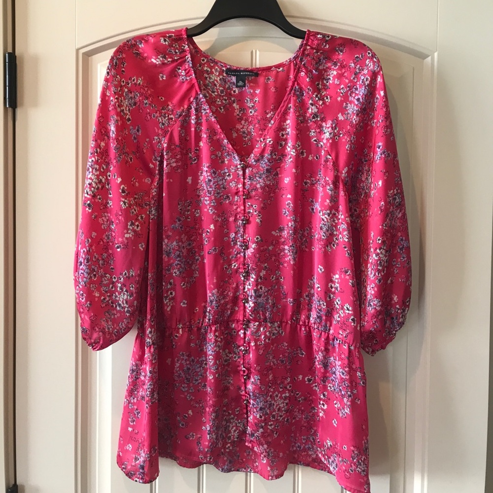 Banana Republic Floral blouse XL