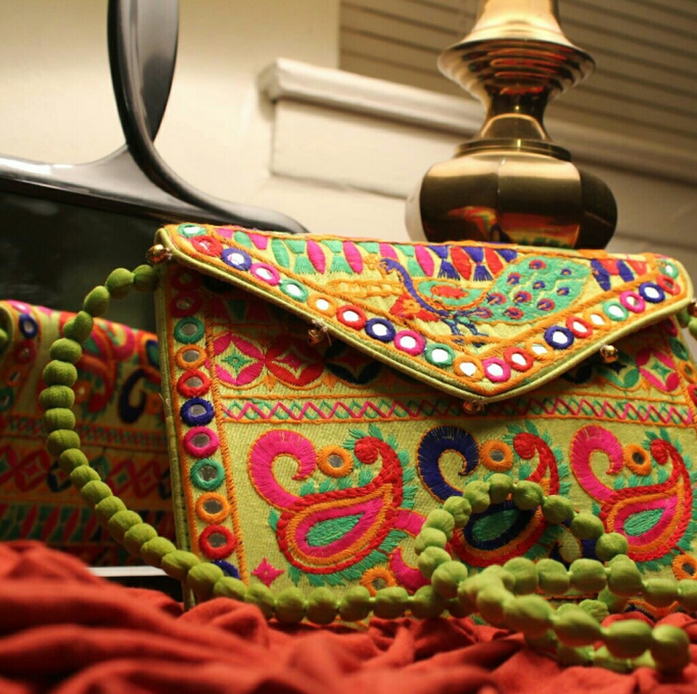 New Banjara Indian Boho Colourful Bag With Strap