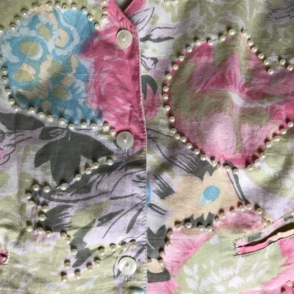 ❇️$5 ADD ON❇️Vintage Vest Ladies M Cream/pastels - Picture 1 of 8