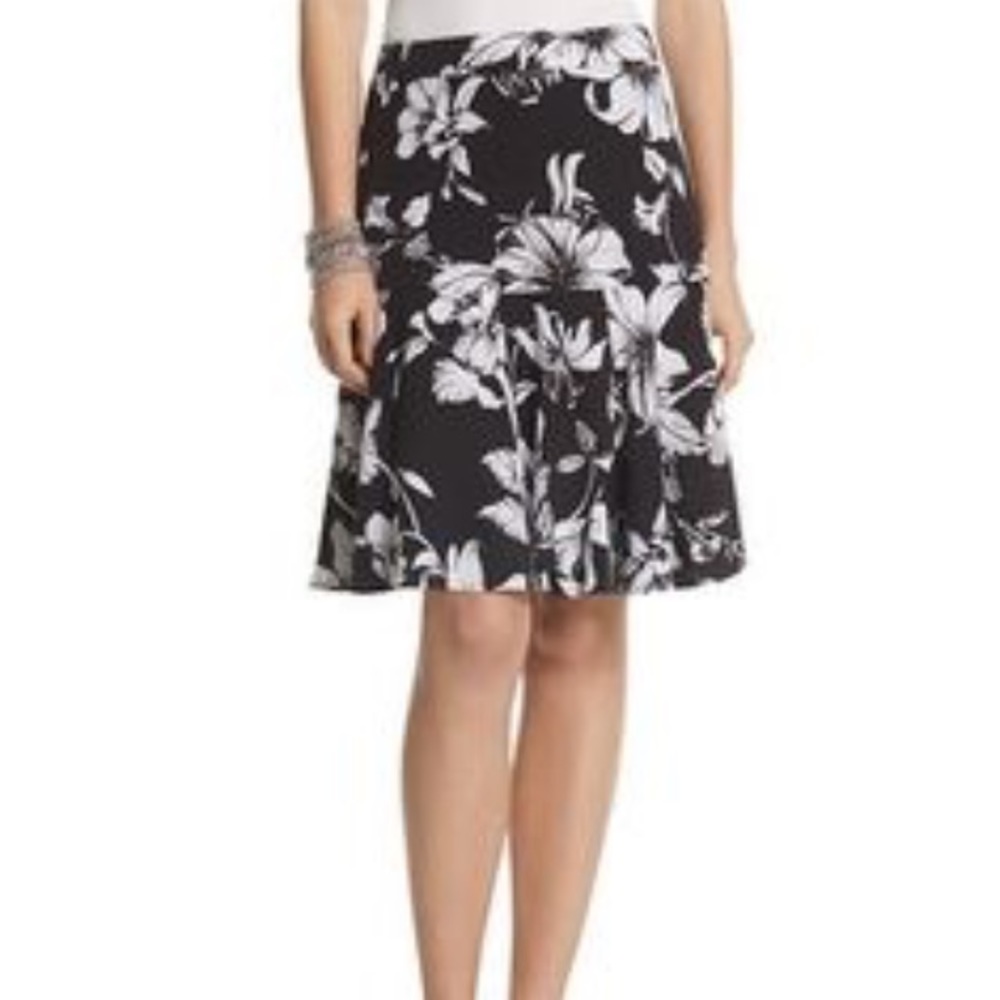 WHBM Floral Skirt