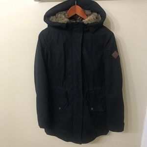 Warm long winter jacket