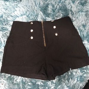 High Waisted Sailor Shorts