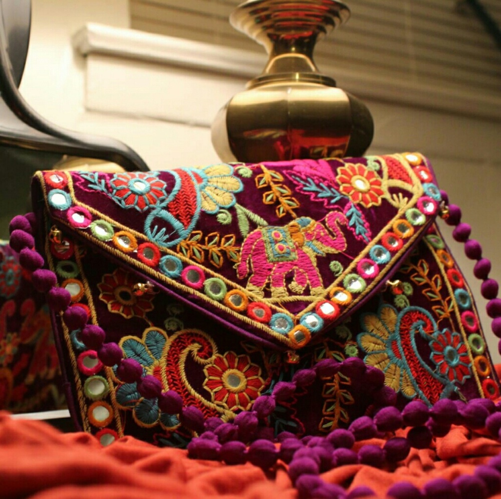 New Banjara Indian Boho Colourful Bag With Strap