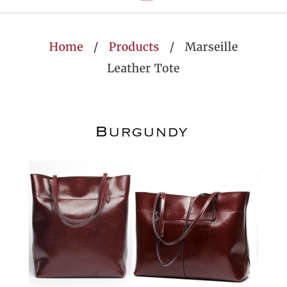 Leather Tote- brand new, in original packaging.