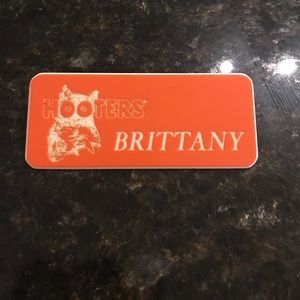 Hooters girl name tag