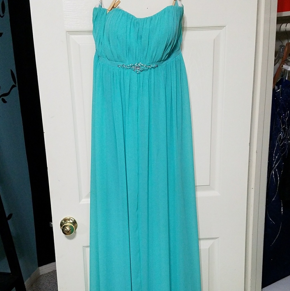 Silk and taffeta full length formal