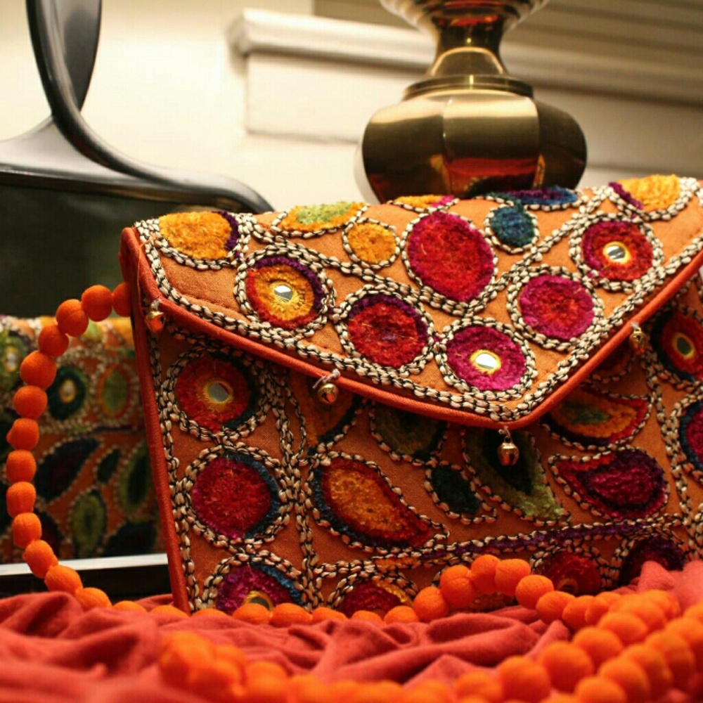 New Banjara Indian Boho Colourful Bag With Strap