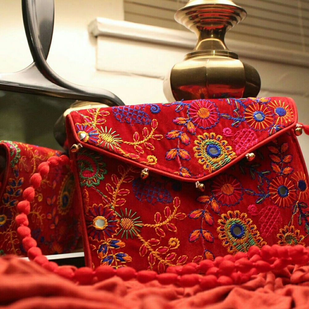 New Banjara Indian Boho Colourful Bag With Strap