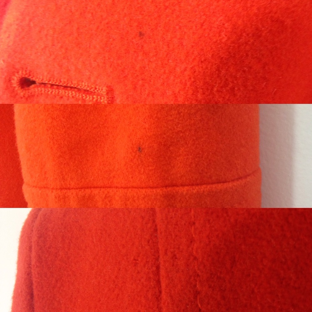 Old Navy orange peacoat wool blend gold button s - Picture 8 of 8