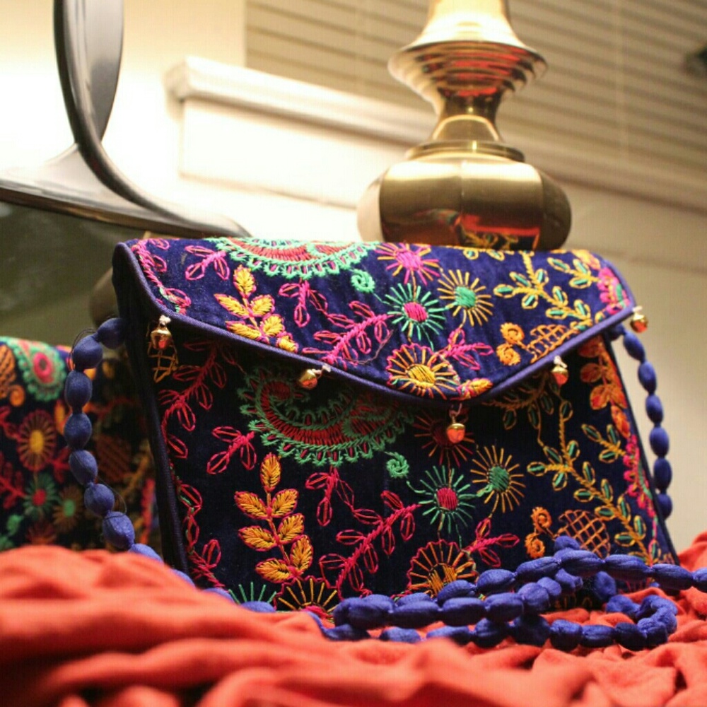 New Banjara Indian Boho Colourful Bag With Strap