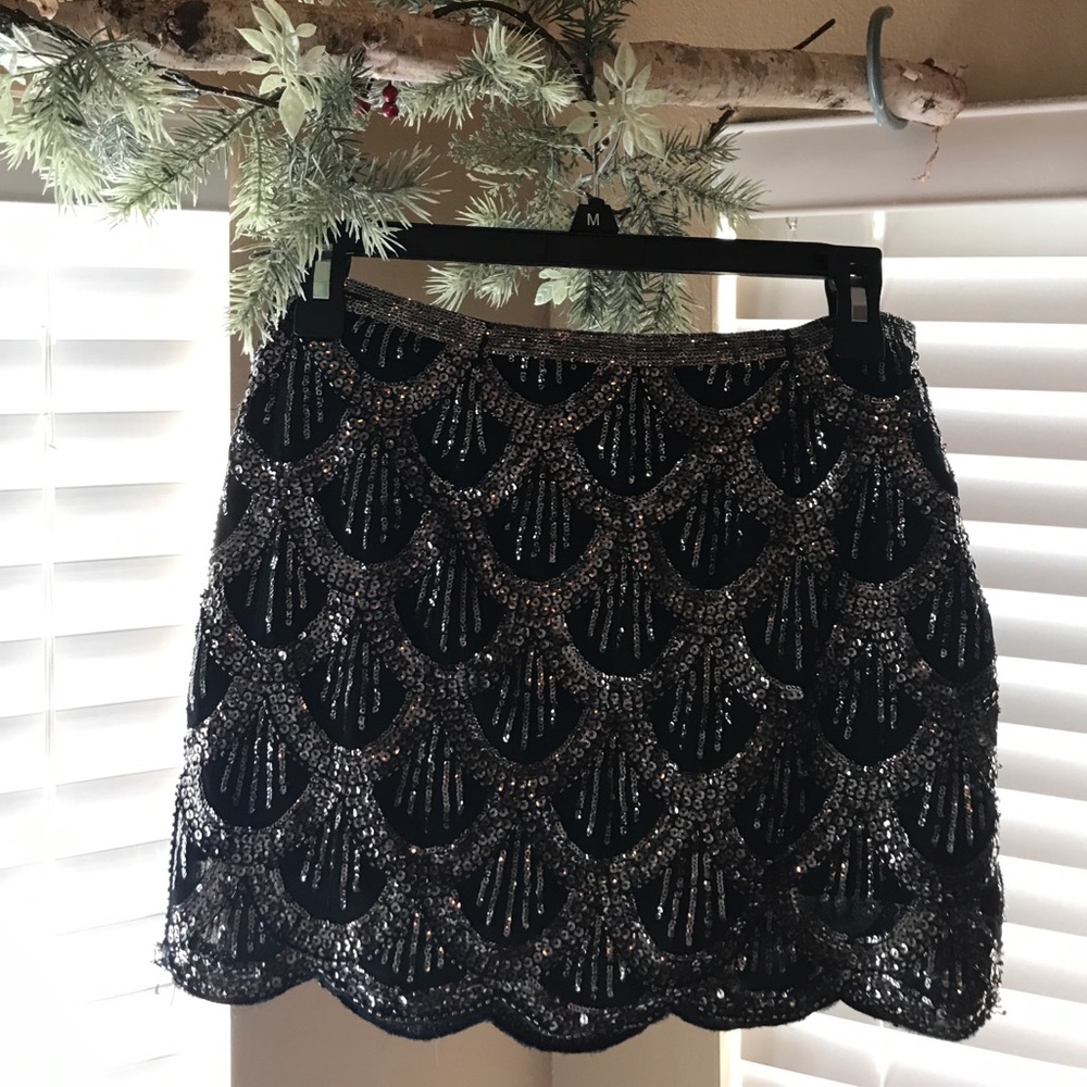 Beautiful black sequin skirt