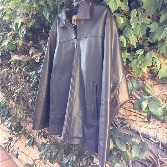 Rare Cia Do Couro genuine leather jacket in brown - Picture 1 of 3