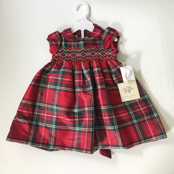 Laura Ashley Other - Laura Ashley London Red Smocked Holiday Dress