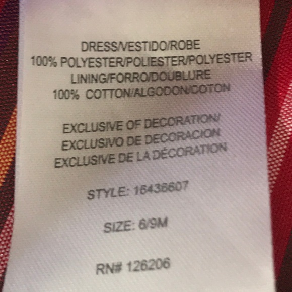 Laura Ashley London Red Smocked Holiday Dress - Picture 6 of 7