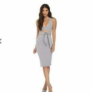 Grey  bodycon dress