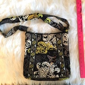 Vera Bradley Black, Grey & Yellow Purse