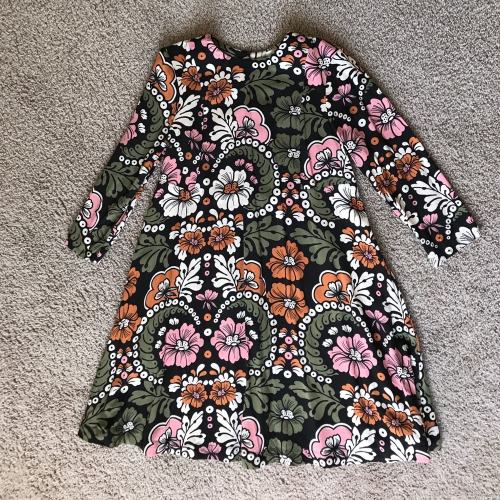 Floral long sleeved dress