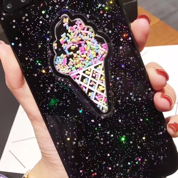 iPhone 3D Glitter Ice Cream Case - Picture 2 of 4