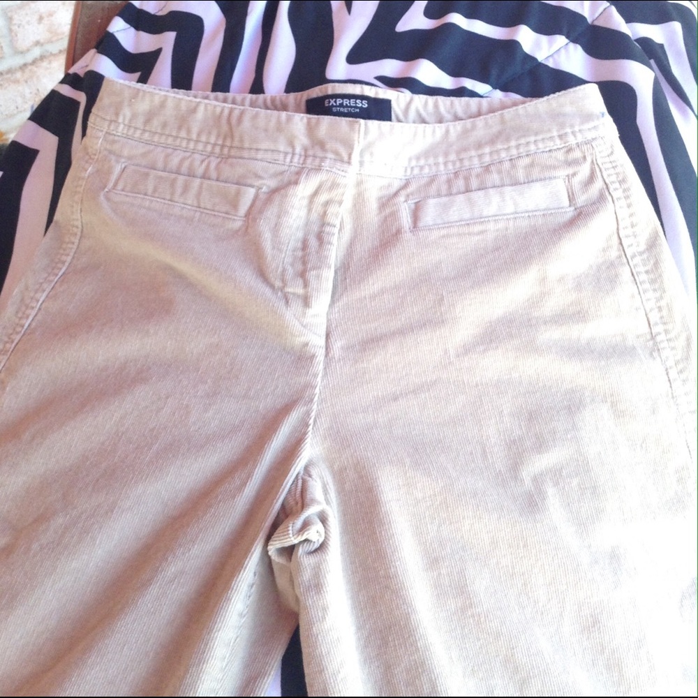 Express tan cord jeans