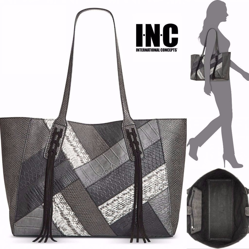 INC International Concepts "Liaa" Patchwork Tote