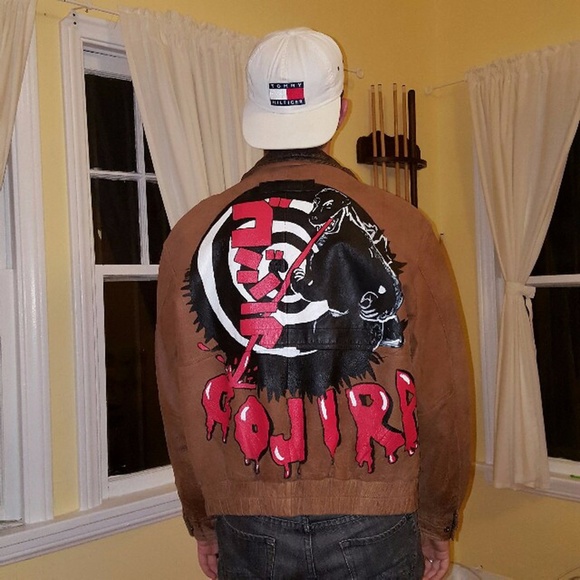 VINTAGE GODZILLA LEATHER JACKET - Picture 4 of 4