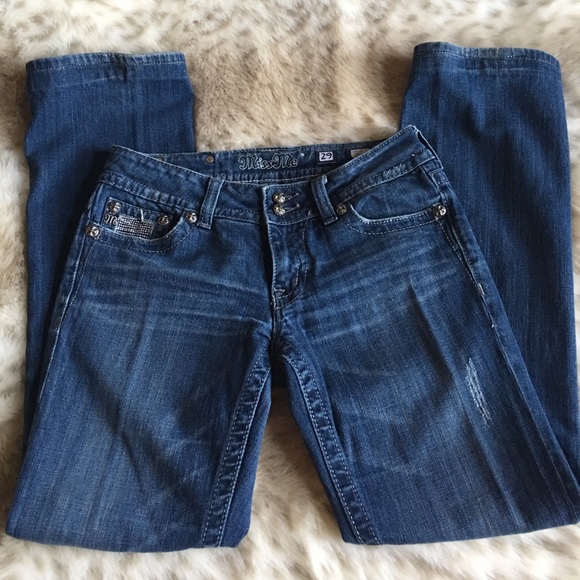 Miss Me-Rhinestone Silver Pocket Detail Jeans - Picture 2 of 7