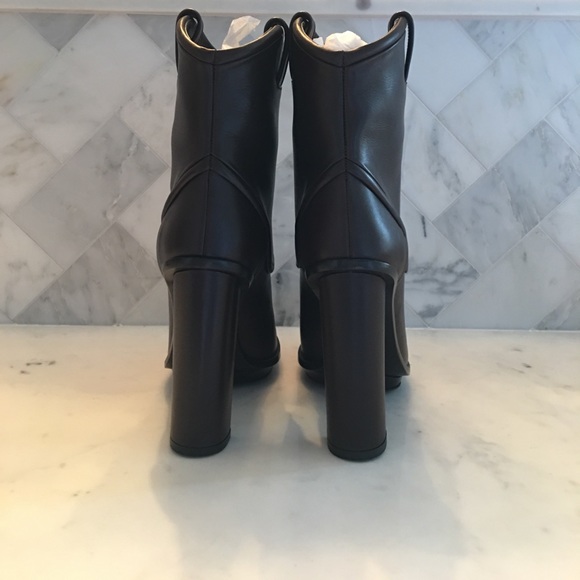 NIB AUTHENTIC Gucci Leather Runway Platform Boots - Picture 5 of 6