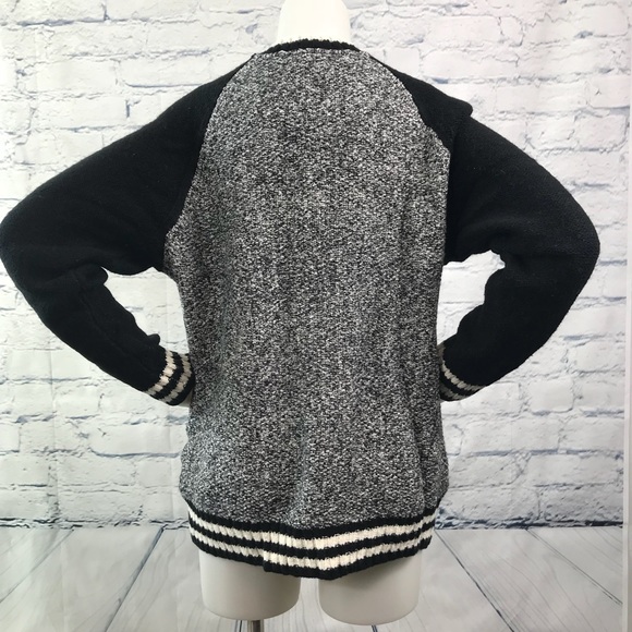 American Eagle Bomber Sweater Jacket A250 - Picture 6 of 8